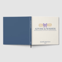 Moderne Elegante Afstudeer Gastboek Handtekening