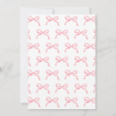 Moderne elegante afstudeerdop Roze strik Afstudere Kaart (Achterkant)