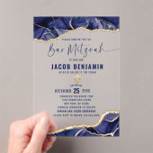 Moderne elegante bar mitswa acryl uitnodigingen (Insitu (Draagbaar))