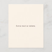 Moderne Elegante Bedrijfsnaam Monogram | donkerbru Flyer (Achterkant)