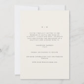 Moderne & Elegante Beige Dank u Kaart (Achterkant)