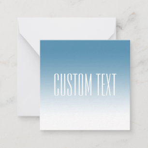 Moderne Elegante bewerkbare Tekst & Ombre Kleur Notitiekaartje