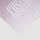 Moderne Elegante bewerkbare Tekst & Ombre Kleur Tissuepapier (Detail)