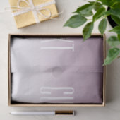 Moderne Elegante bewerkbare Tekst & Ombre Kleur Tissuepapier (Geschenk)