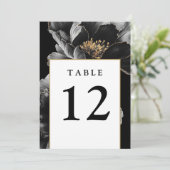 Moderne Elegante Bloemen Chic Tafelnummers (Staand voorkant)