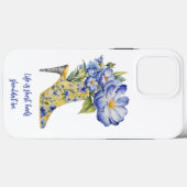 Moderne Elegante Bloemen Chinoiserie High-Heel Case-Mate iPhone Case (Achterkant (horizontaal))