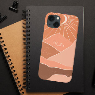 Moderne elegante Boho Girly iPhone 13 Hoesje