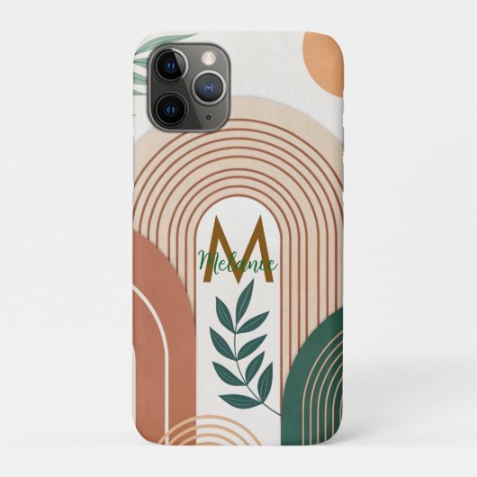 Moderne elegante boho regenboog Case-Mate iPhone case (Achterkant)