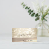 Moderne Elegante Bokeh Loyaltykaart Klantenkaartje (Staand voorkant)