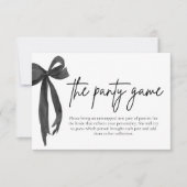 Moderne Elégante Bow Noir La Panty Cartes De Jeu (Devant)