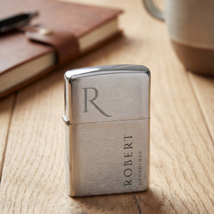 Moderne Elegante Bruidsjonker Cadeau  Monogram