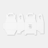 Moderne Elegante Bruiloft Favor Box Bedankdoosjes (Uitgevouwen)