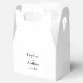 Moderne Elegante Bruiloft Favor Box Bedankdoosjes (Geopend)