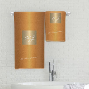 Moderne élégante brûlée orange personnalisée
