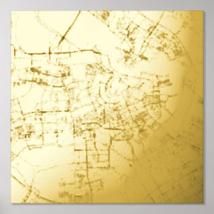 Moderne Elegante Cadeaukaart van Amsterdam, Nederl Folie Afdrukken