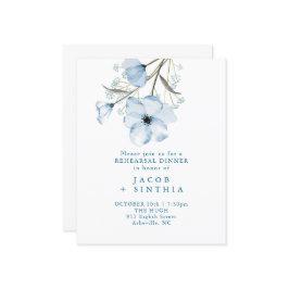 Moderne elegante Chic Dusty Blue Wedding Program