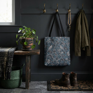 Moderne Elegante Chinoiserie Bloempatroon Draagtas