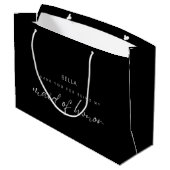 Moderne elegante dank u Maid of Honor Groot Cadeauzakje (Achterkant Gekanteld)