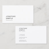 Moderne, elegante design, eenvoudige professionele visitekaartje (Voorkant / Achterkant)