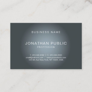 Moderne, elegante design tony Plain Professional Visitekaartje