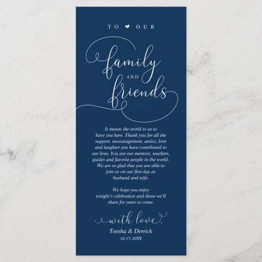 Moderne Elegante Dinner Place Instelling Dank u Ka Programma (Voorkant)