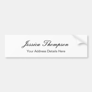 Moderne Elegante Duidelijke Eenvoudige Professione Bumpersticker