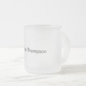 Moderne Elegante Duidelijke Eenvoudige Professione Matglas Koffiemok (Voorkant rechts)