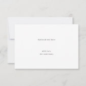 Moderne élégante écriture minimaliste merci (Dos)