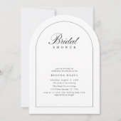 Moderne Elegante Eenvoudige Boog Vrijgezellenfeest Kaart (Voorkant)