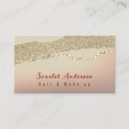 Moderne elegante eenvoudige glitter visitekaartje