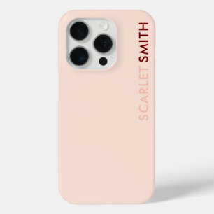 Moderne elegante eenvoudige minimalist iPhone 15 pro case
