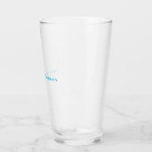 Moderne Elegante Eenvoudige Professionele Naam Glas (Links)
