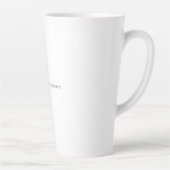 Moderne Elegante Eenvoudige Professionele Naam Latte Mok (Rechts)