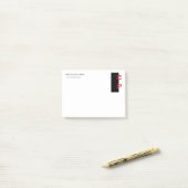 Moderne, elegante, eenvoudige professionele post-it® notes (Op bureau)