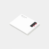 Moderne, elegante, eenvoudige professionele post-it® notes (Schuin)