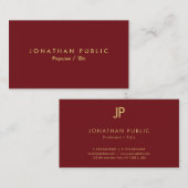 Moderne Elegante Eenvoudige Sjabloon Custom Jouw t Visitekaartje (Voorkant / Achterkant)