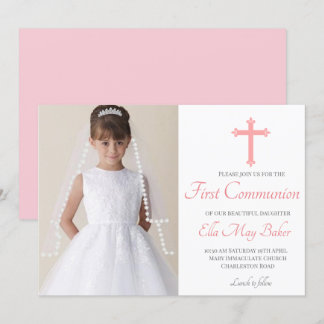 Moderne elegante Eerste Heilige Communie religieus Kaart