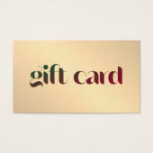 Moderne Elegante Faux Gold Bold Salon Visitekaartje (Voorkant)