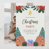 Moderne Elegante Foto Kerstvakantie Kaart (Voorkant / Achterkant)