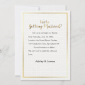 Moderne Elegante Foto Sla de Datum Goud Script Kaart (Achterkant)