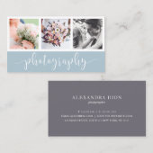 Moderne, elegante fotocollage visitekaartje (Voorkant / Achterkant)