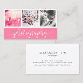 Moderne, elegante fotocollage visitekaartje (Voorkant / Achterkant)