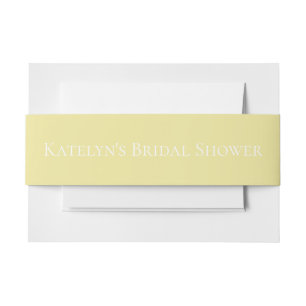 Moderne Elegante Geel Uitnodigingen Wikkel