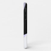 Moderne elegante geometrische violet zwart-wit  Case-Mate iPhone case (Achterkant/links)