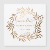 Moderne Elegante Gepersonaliseerde Gouden Monogram (Voorkant)