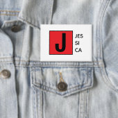 Moderne Elegante Gewone Professionele Monogram Button (Insitu)