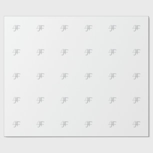 Moderne Elegante Gewone Professionele Monogram Cadeaupapier