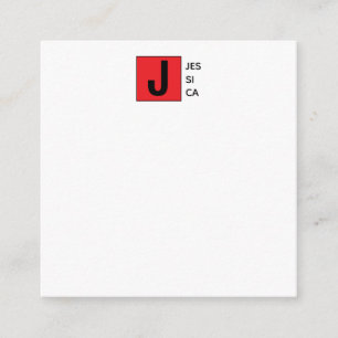 Moderne Elegante Gewone Professionele Monogram Informatiekaartje