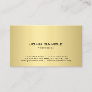 Moderne, elegante glamour Gold Blik Professional Visitekaartje