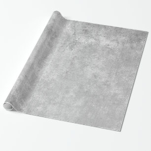 Moderne elegante glanzende metallic zilvergrijs te cadeaupapier